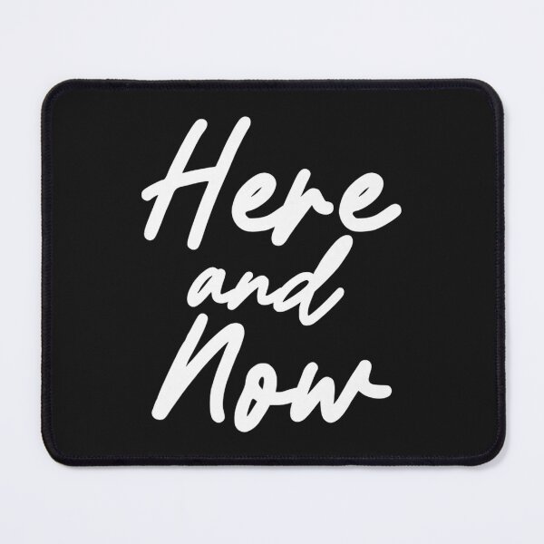 Item preview, Here and Now, Hand lettering Motivational Text Phrase Premium designed and sold by ChiMiwa.
