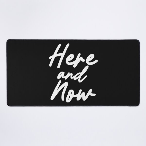 Item preview, Here and Now, Hand lettering Motivational Text Phrase Premium designed and sold by ChiMiwa.