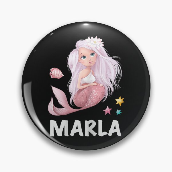 Item preview, Mermaid girl's lettering Marla designed and sold by ChiMiwa.