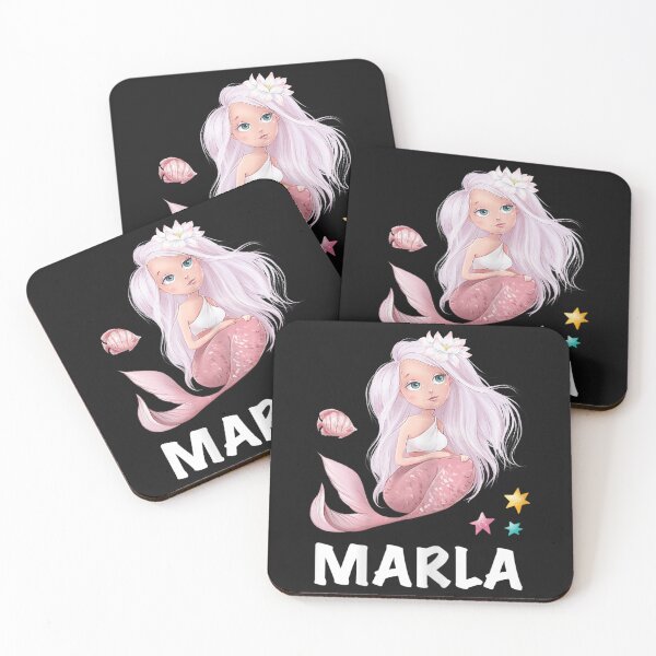 Item preview, Mermaid girl's lettering Marla designed and sold by ChiMiwa.