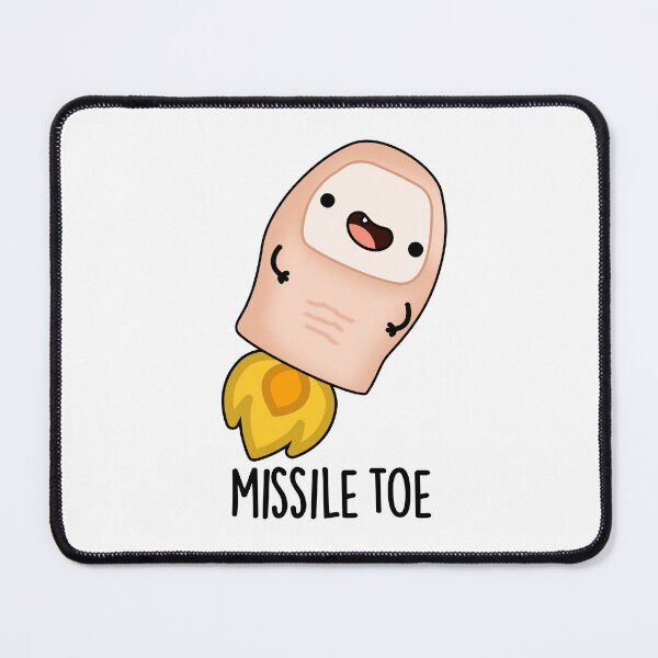 Item preview, Missile Toe Funny Mistletoe Puns  designed and sold by punnybone.