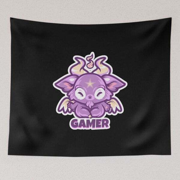 Item preview, Gamer with Cute Evil Character designed and sold by PRIVARSHU.