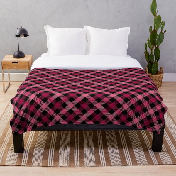 Item preview, Tartan - Hot Pink and Black designed and sold by SugarPineDesign.