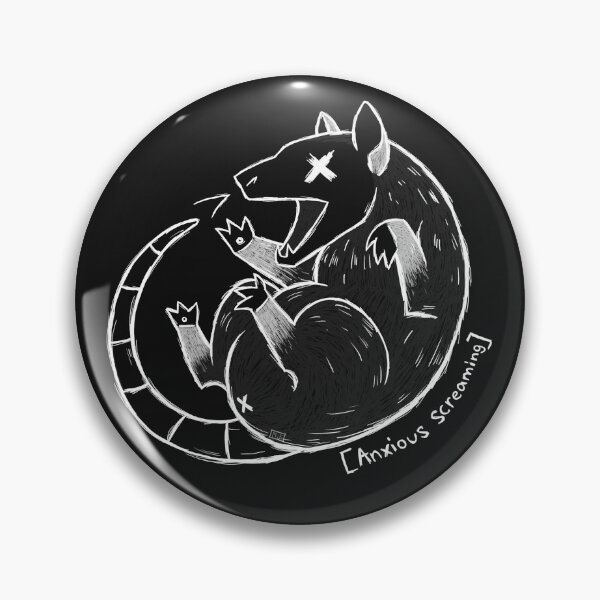 Item preview, white anxious screaming opossum - aforceofart designed and sold by aforceofart.