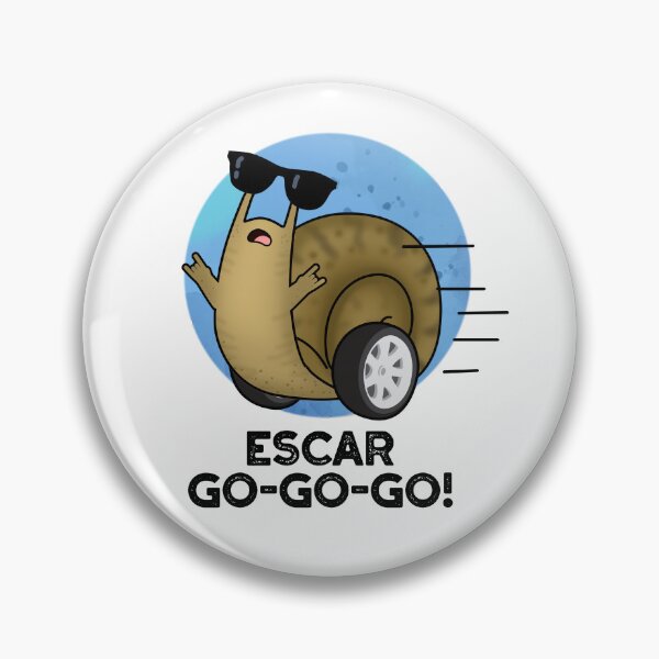 Item preview, Escar-go-go-go Funny Escargot Puns  designed and sold by punnybone.