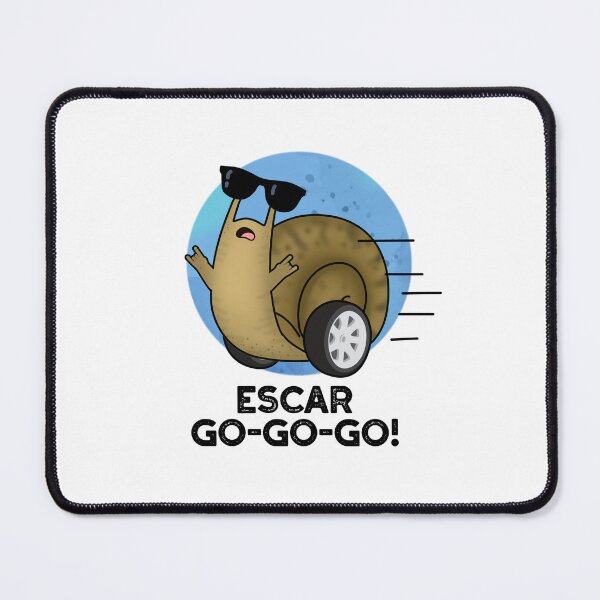 Item preview, Escar-go-go-go Funny Escargot Puns designed and sold by punnybone.