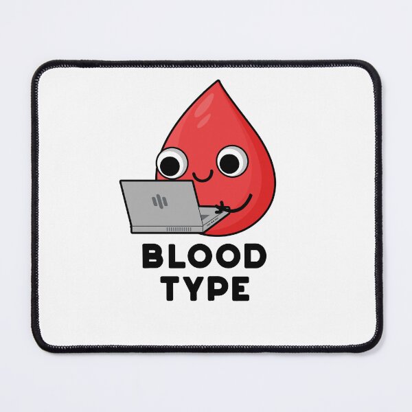 Item preview, Blood Type Funny Blood Drop Puns designed and sold by punnybone.