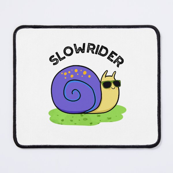 Item preview, Slow Rider Funny Snail Puns designed and sold by punnybone.