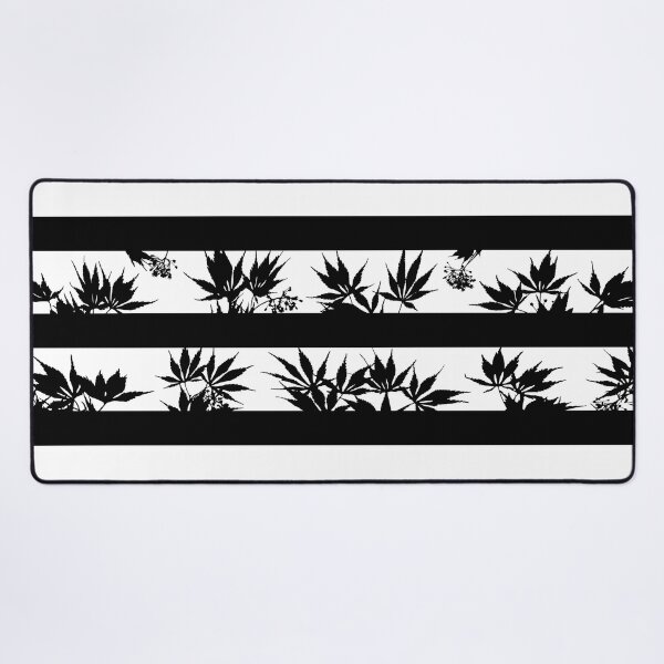 Item preview, Japanese Maple Tree Leaf Stripes, Black and White Color designed and sold by Kelly Weaver.