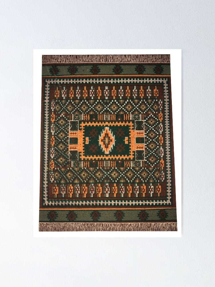 Traditional Vintage Moroccan Berber Rug Design Sticker for Sale