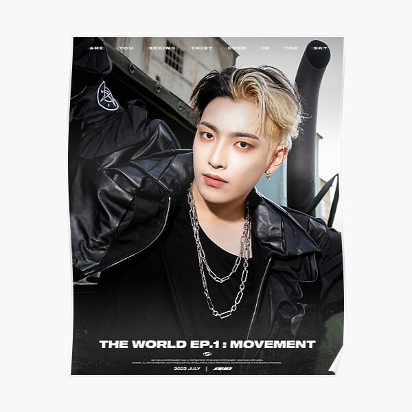 Ateez Hongjoong The World Ep1 Movement Guerrilla Poster For Sale By Halohaloshine Redbubble