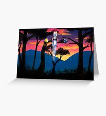 Blast Off Greeting Card