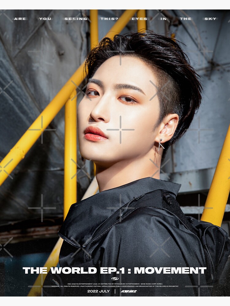 "ATEEZ SEONGHWA "THE WORLD EP.1 : MOVEMENT GUERRILLA"" Sticker for Sale