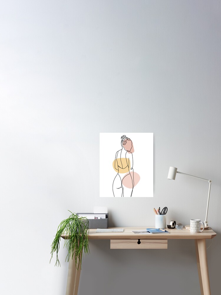 Body Positive, Female Figure Line Art | Poster