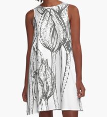 tulip line pattern A-Line Dress