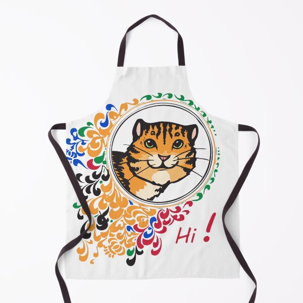 Artikelvorschau, Katze auf Spiegel sagt Hallo! entworfen und verkauft von AnLeDesign.