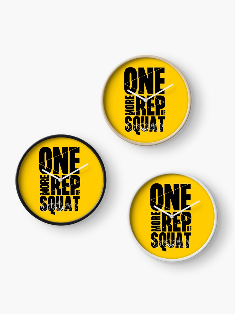 Thumbnail 3 of 4, Clock, One More Rep Of Squat Gym designed and sold by anilbadola.