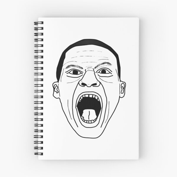 Item preview, RUSSELL WESTBROOK PRIMAL SCREAM FACE OF FURY BLACK + WHITE MINIMALIST DESIGN   designed and sold by OmoroseTazanna.