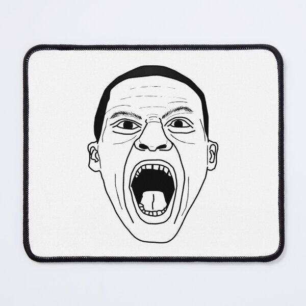 Item preview, RUSSELL WESTBROOK PRIMAL SCREAM FACE OF FURY BLACK + WHITE MINIMALIST DESIGN   designed and sold by OmoroseTazanna.