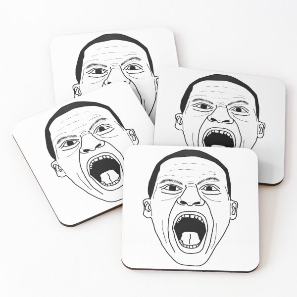 Item preview, RUSSELL WESTBROOK PRIMAL SCREAM FACE OF FURY BLACK + WHITE MINIMALIST DESIGN   designed and sold by OmoroseTazanna.