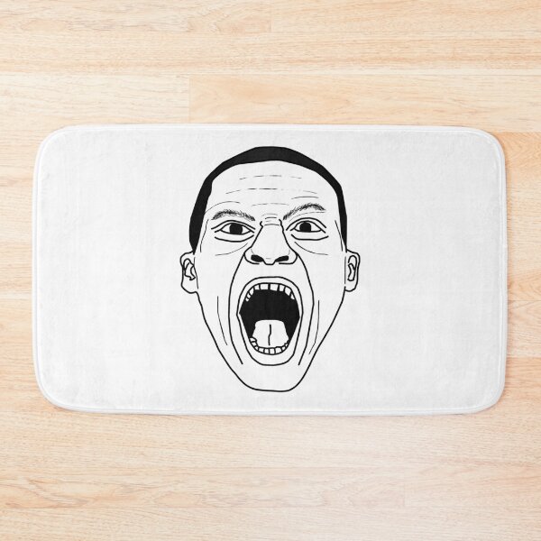 Item preview, RUSSELL WESTBROOK PRIMAL SCREAM FACE OF FURY BLACK + WHITE MINIMALIST DESIGN   designed and sold by OmoroseTazanna.