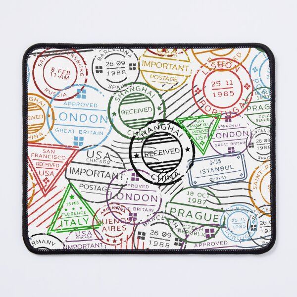 Item preview, Retro postal seamless pattern designed and sold by Martin Jay.