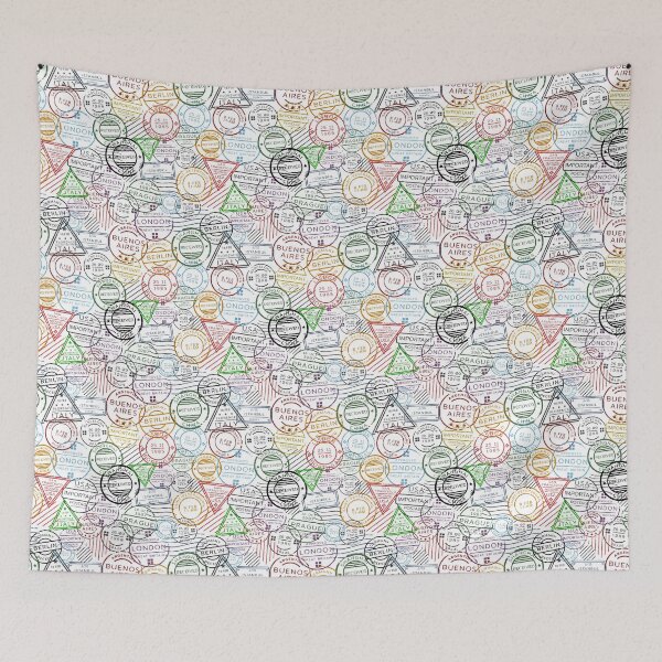 Item preview, Retro postal seamless pattern designed and sold by Martin Jay.