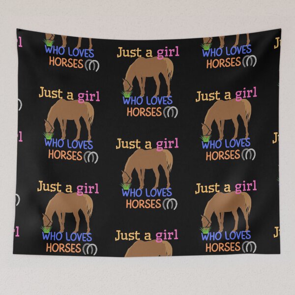 Item preview, Just a girl who loves horses designed and sold by Dailyanimal.