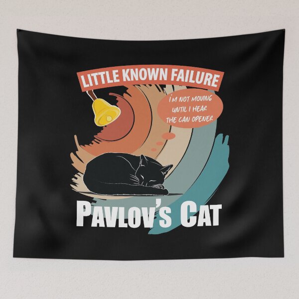 Item preview, Pavlovs Cat - Little Known Failure - Funny Cat Psychology designed and sold by TheInkElephant.