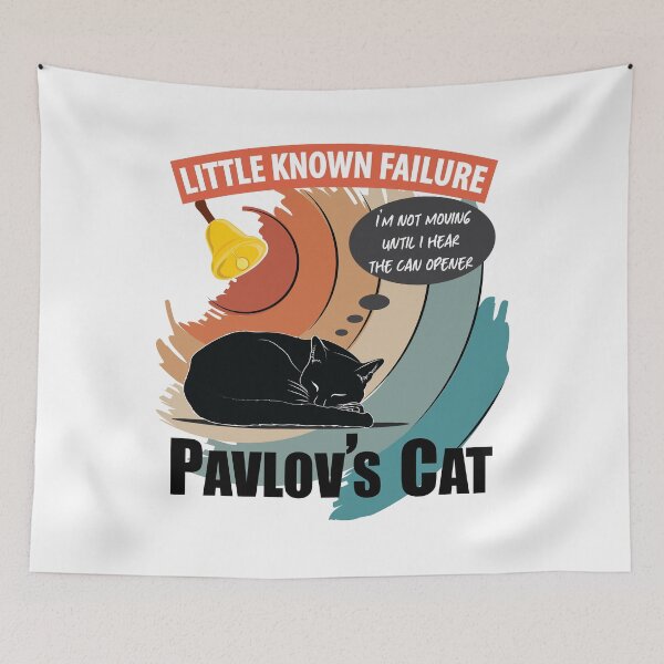 Item preview, Pavlovs Cat - Little Known Failure - Funny Cat Psychology designed and sold by TheInkElephant.