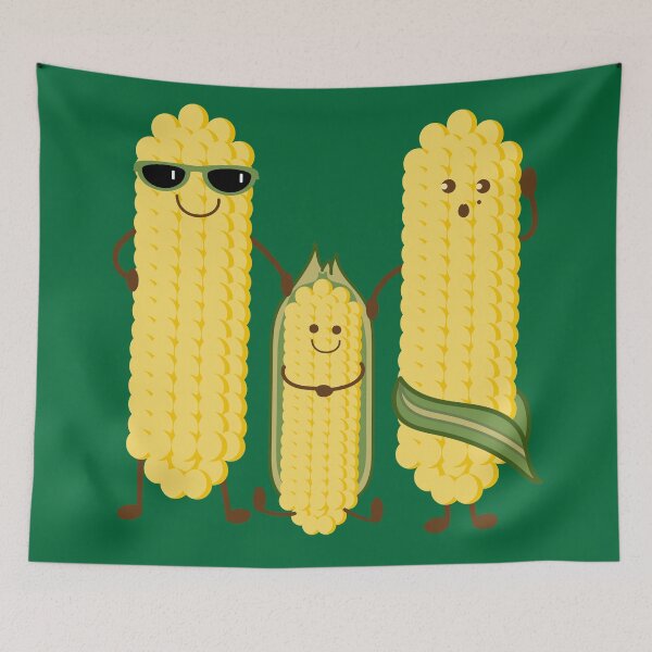 Item preview, Funny corn family designed and sold by spontania.