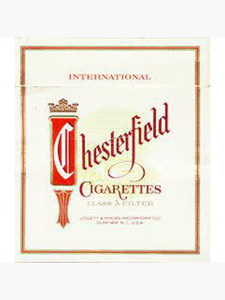 "Chesterfield cigarettes" Poster for Sale by Wichti Redbubble