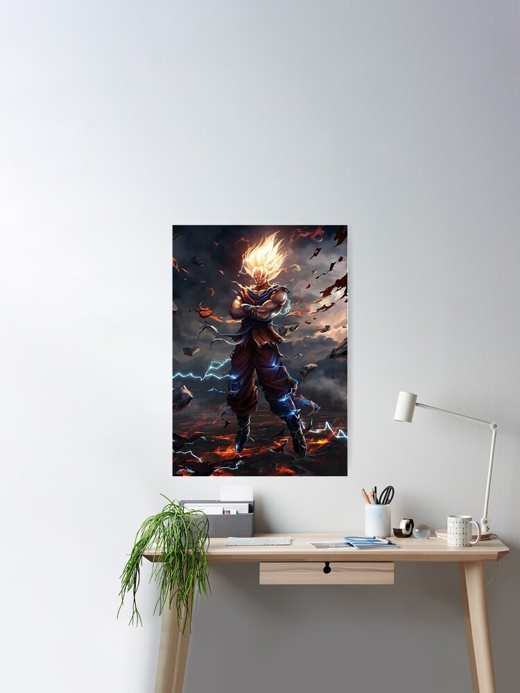 Son Goku Super Saiyan Mode posters & prints by Indi Creator - Printler