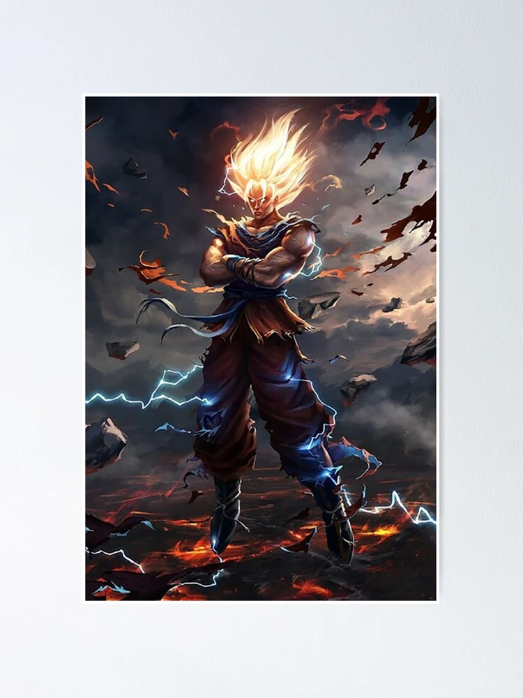 Son Goku Super Saiyan Mode posters & prints by Indi Creator - Printler