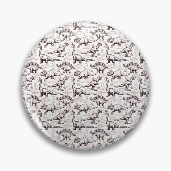 Item preview, Dinosaurs footprints seamless pattern two-color doodle designed and sold by Martin Jay.