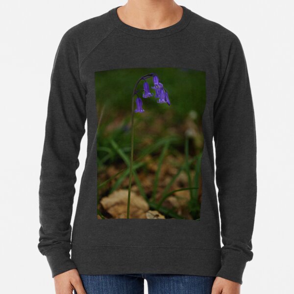Single Bluebell in Prehen Woods, Derry Lightweight Sweatshirt