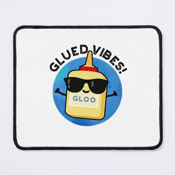 Item preview, Glued Vibes Funny Glue Puns  designed and sold by punnybone.