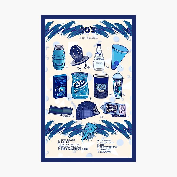 Item preview, 90's Childhood Snacks designed and sold by GhoulBits.