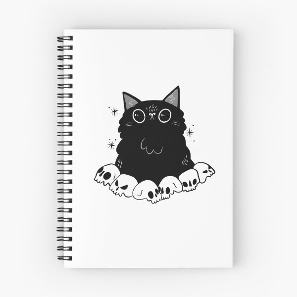 Item preview, Spooky cat and skulls 2.0 designed and sold by Amanda Valkonen.