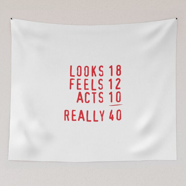 Item preview, Looks 18 Really 40 designed and sold by remoteart.