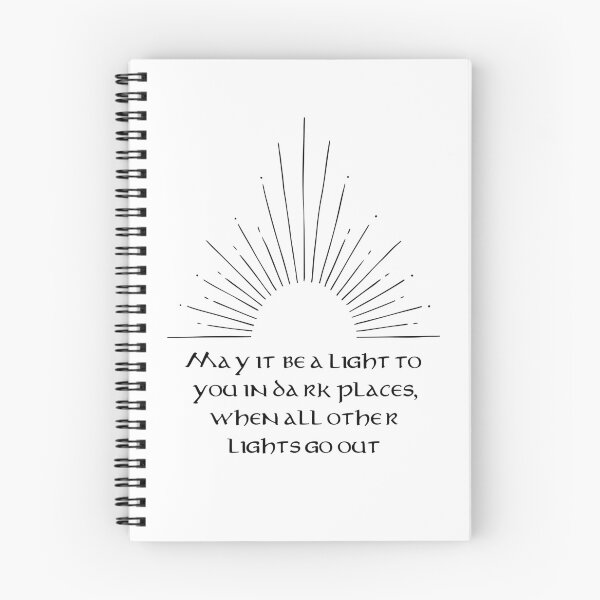 Item preview, May it be a light to you in dark places, when all other lights go out - White designed and sold by Tolkienian.