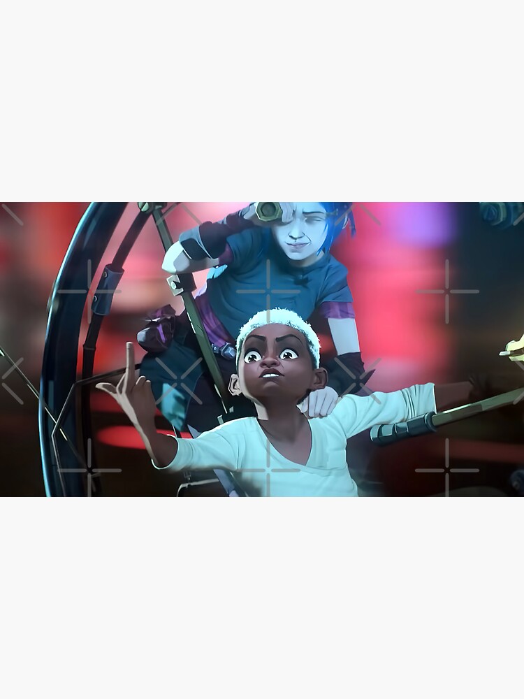 "Arcane Powder and ekko" Sticker for Sale by flashonalt Redbubble