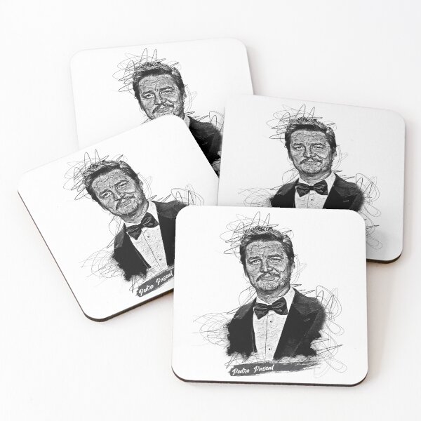 Artikelvorschau, Pedro Pascal Abstrakte Skizzenkunst, Pedro Pascal entworfen und verkauft von frenchpictorama.