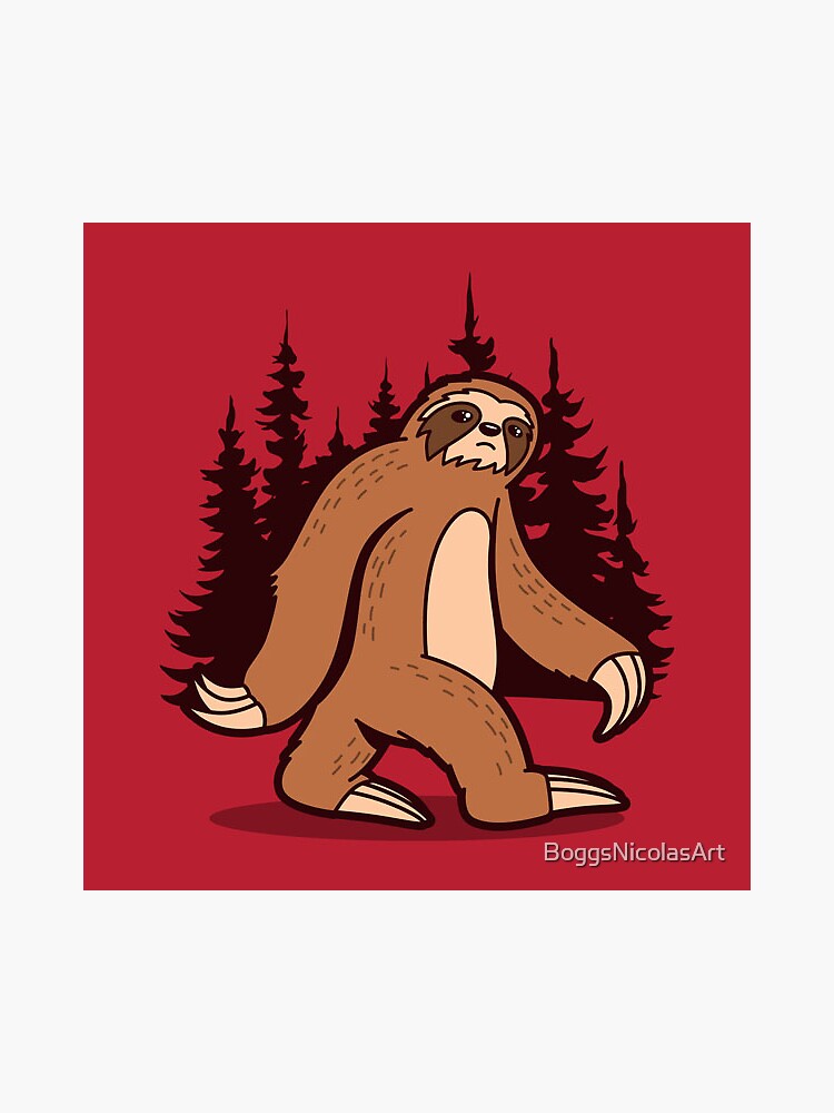 Bigfoot Pizza Sasquatch Fast Food Gift & Present' Sticker