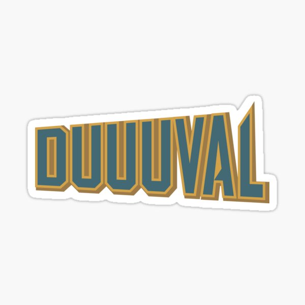 NFL Jacksonville Jaguars #Duuuval Decal - Charmed Running