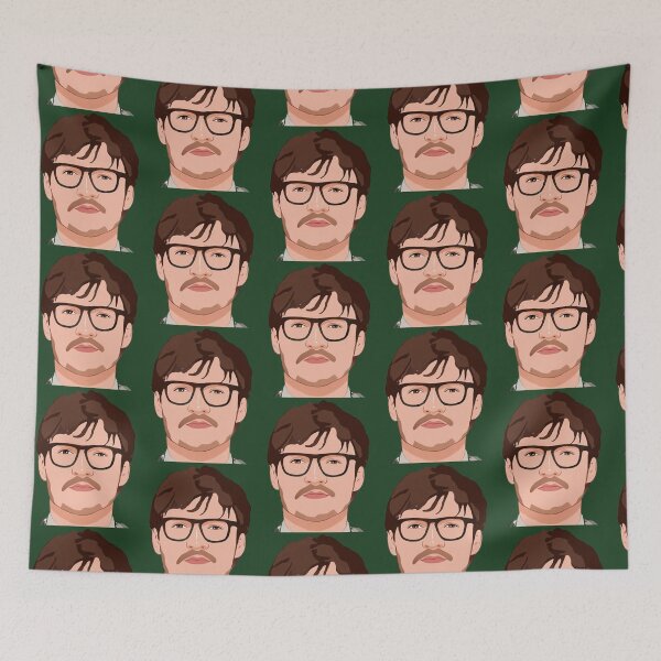 Item preview, Pedro Pascal Cartoon Face Art Guapo soñador y mirándote designed and sold by frenchpictorama.