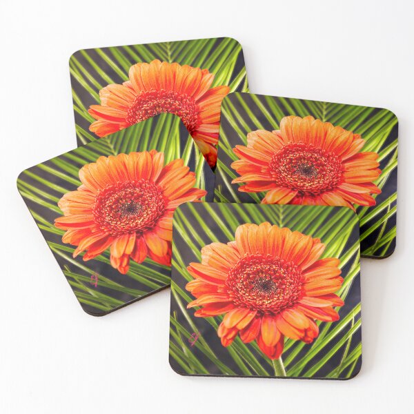 Item preview, single Gebera orange flower john skelton designed and sold by EdwinJohn.