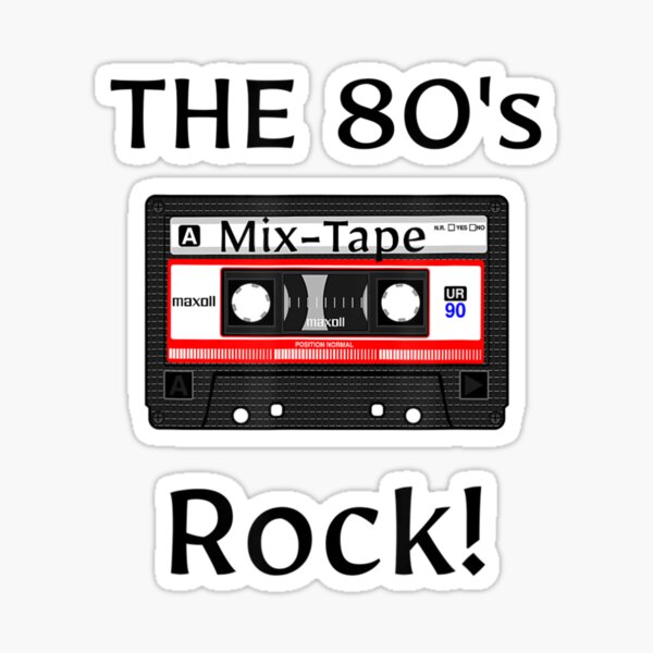 Item preview, The 80'S Rock Cassette Tape Black Print designed and sold by WinkiMun.