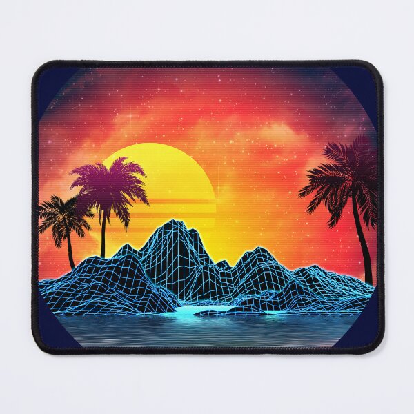 Item preview, 80s retro aesthetic vaporwave sunset designed and sold by AnnArtshock.