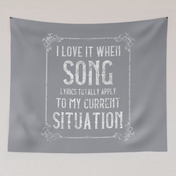 Item preview, Vintage Band Sating Song Lyrics Country Music designed and sold by WinkiMun.